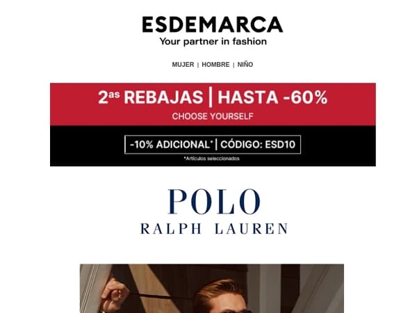 Polo Ralph Lauren: la elegancia también está en 2as Rebajas 🔝