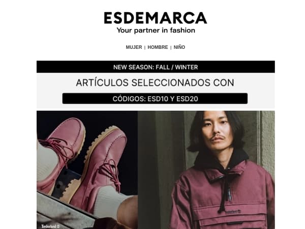 Timberland y C.P. Company en New Season con hasta -20% adicional