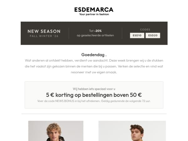 De meest gedragen keuzes van dit moment