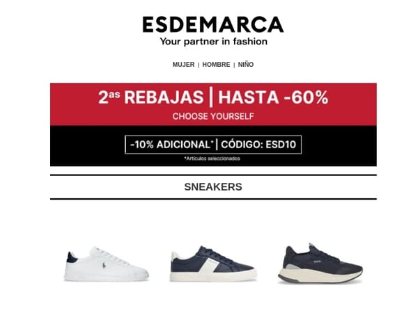 Encuentra el par perfecto: hasta -60% en calzado 👞