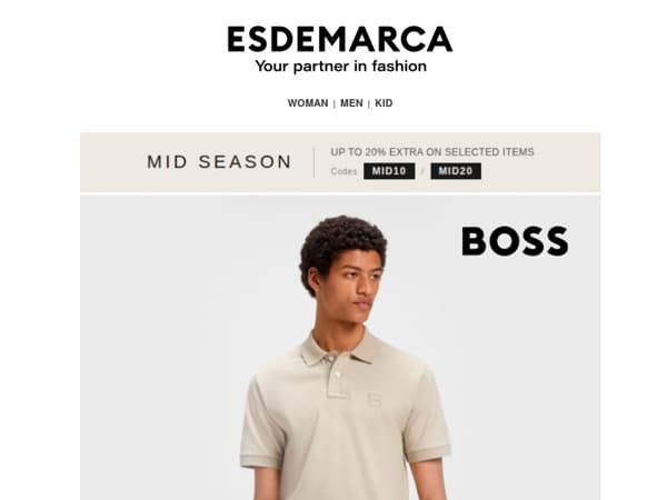 BOSS, C.P. Company and Levi's are waiting for you