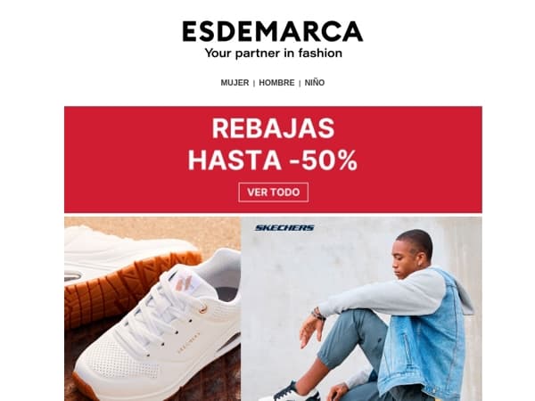 Rebajas con hasta -50% en Skechers y HOFF 👟 ¡Tus favoritas te esperan!