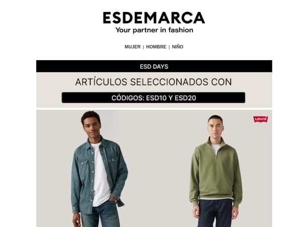 Levi's, Superdry y Clarks: actitud y carácter