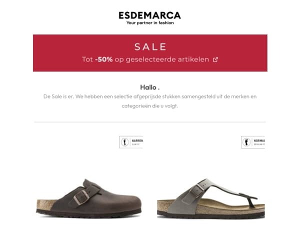 , uw Sale-selectie
