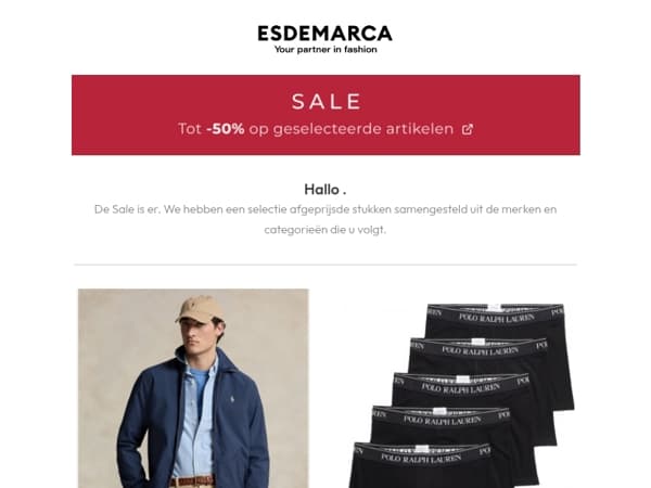 , uw Sale-selectie