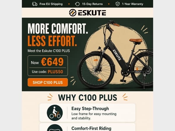 🚴 Meet the C100 Plus — Save €50