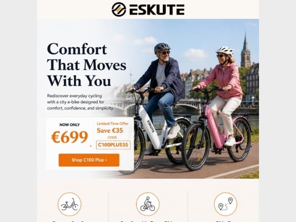 Comfort Starts Here — Save €35 on the C100 Plus