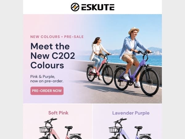Pink or Purple? Your New C202 Awaits