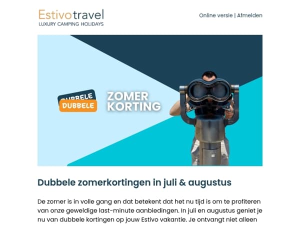 Dubbele zomerkorting: 10% korting + €150 extra voordeel