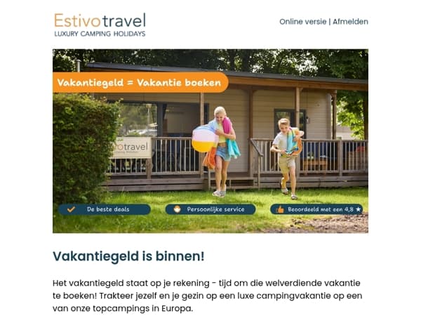 Vakantiegeld binnen! Tijd voor ontspanning