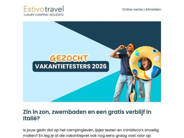 Gratis verblijven in Italië? Wij zoeken vakantietesters!