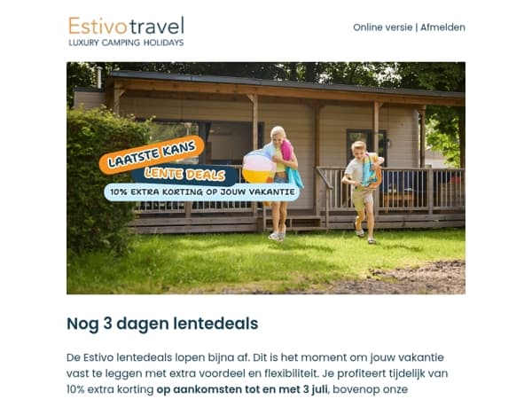Nog 3 dagen: extra korting en flexibel boeken