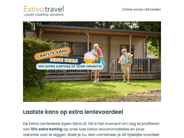 Laatste kans: 10% extra korting op jouw vakantie