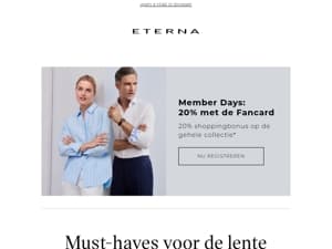 Hallo lente + 20% voor leden! 👋