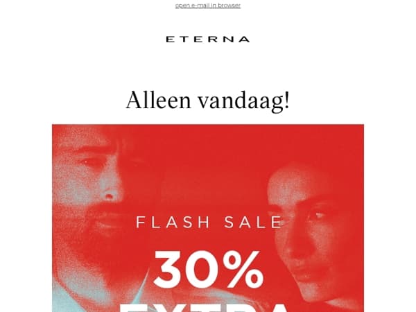 ⚡️Flash Sale: 30% EXTRA – laatste uren!