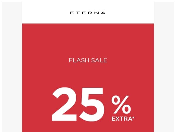 25% EXTRA - alleen voor 24 uur!