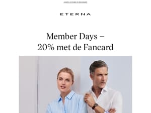 Nog geen Fancard? Verzeker je nu van 20%!
