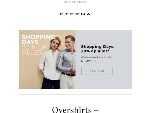 Nieuwe stijlen + 20% Shopping Days!🌷