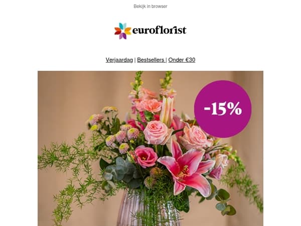 ♎ 15% korting op het perfecte Weegschaalboeket