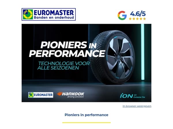 Hankook & Euromaster: pioniers in performance! 