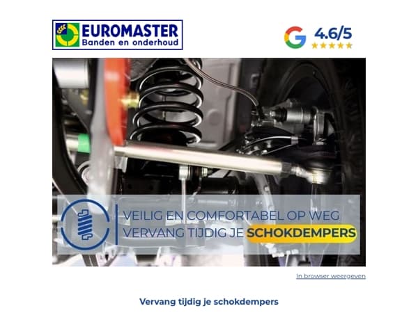 Vervang tijdig je schokdempers 