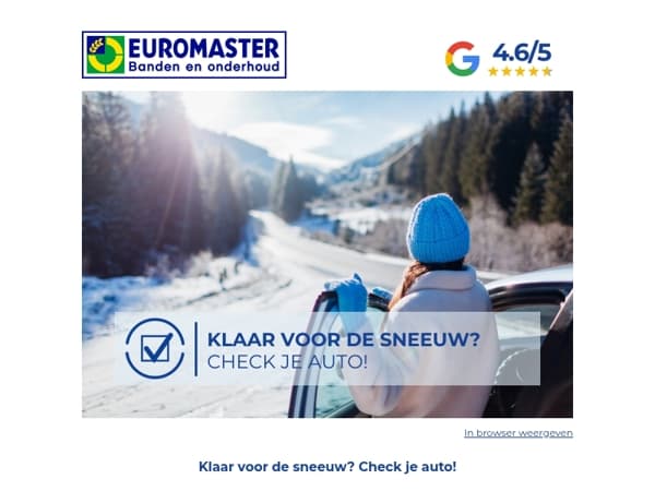 Klaar voor de sneeuw? Check je auto!