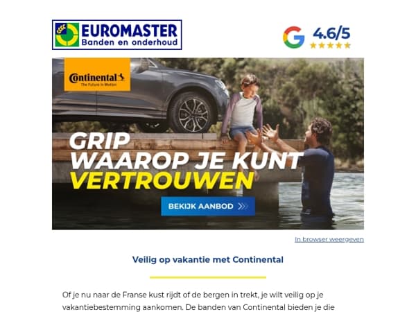 Veilig op vakantie met Continental 🚗