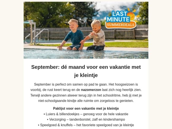 De eerste vakantie met je kleintje; lees onze tips 💙
