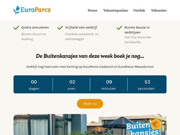 ⏰ Pak je koffers en pak die 30% korting