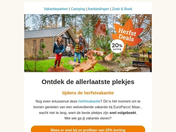 Laatste kans: Boek jouw herfstvakantie met korting 🍁