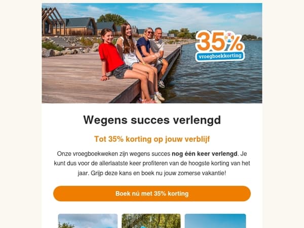 De vroegboekweken zijn wegens succes verlengd! 🔥