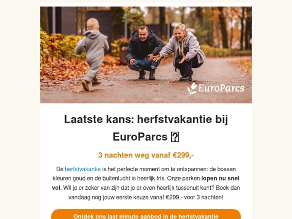 Boek jouw last minute herfstvakantie al vanaf €299,- 🍁