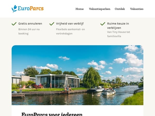 Een vakantie bij EuroParcs is voor iedereen!