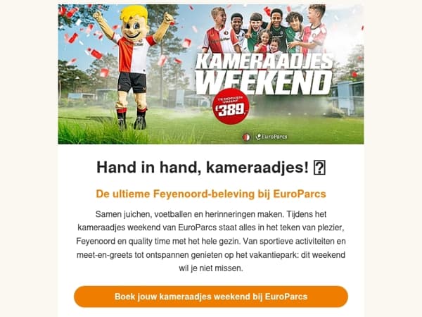 Beleef het kameraadjes weekend bij EuroParcs ⚽️