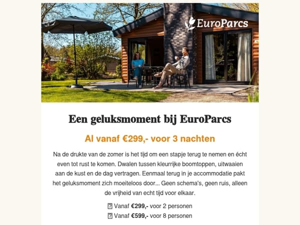 🍀 Kleine prijzen, groot geluk: beleef je 'geluksmoment' bij EuroParcs!