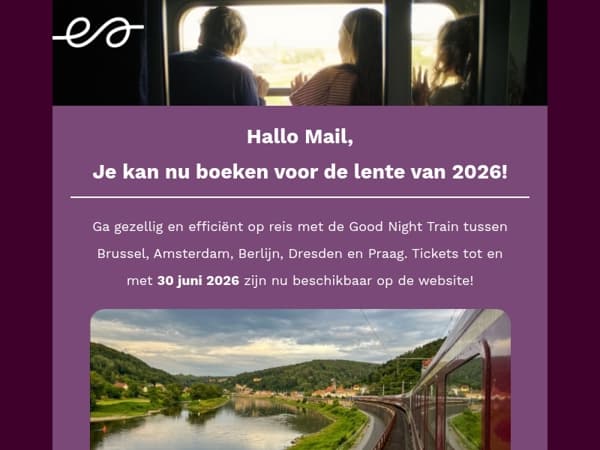 Je kan nu boeken voor de lente van 2026 🍃