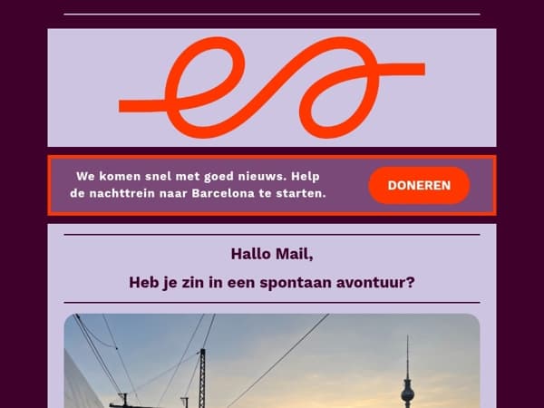 NIEUW: last-minute aanbiedingen voor de nachttrein!