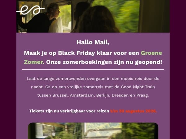Groene Zomer op Black Friday. Boek nu voor de zomer☀️