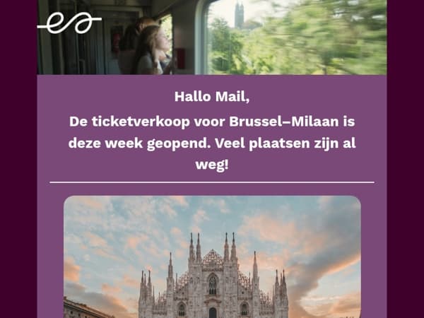 Dromen over de nachttrein naar Milaan? Nu gewoon boeken!