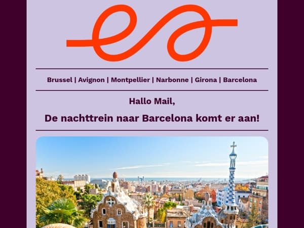 Help ons om The Good Night Train naar Barcelona te starten!