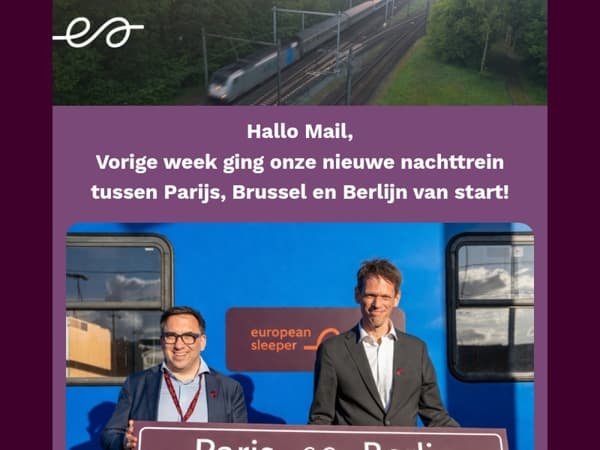 De nachttrein tussen Parijs, Brussel en Berlijn is terug