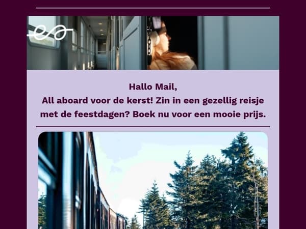 Kerst komt vroeg voor reizigers van European Sleeper!