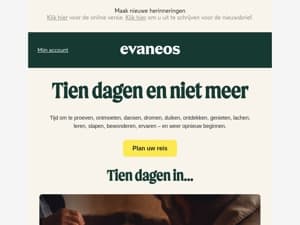 Tien dagen ontsnappen?