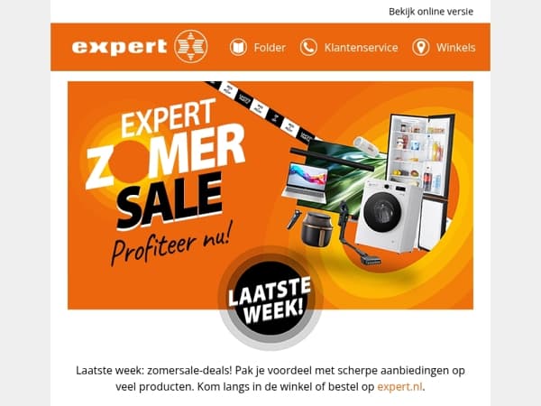 Laatste kans: Zomerse topdeals! 🌞🧡