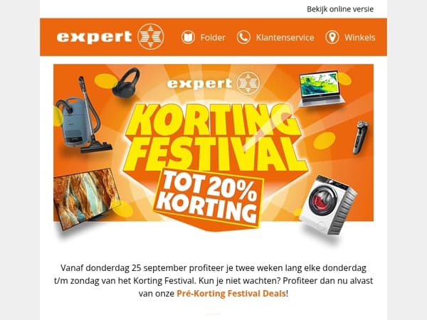 Profiteer van pré-Korting Festival Deals! 🎉