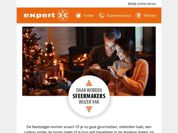 Jouw feestdagen beginnen bij Expert! 🎁
