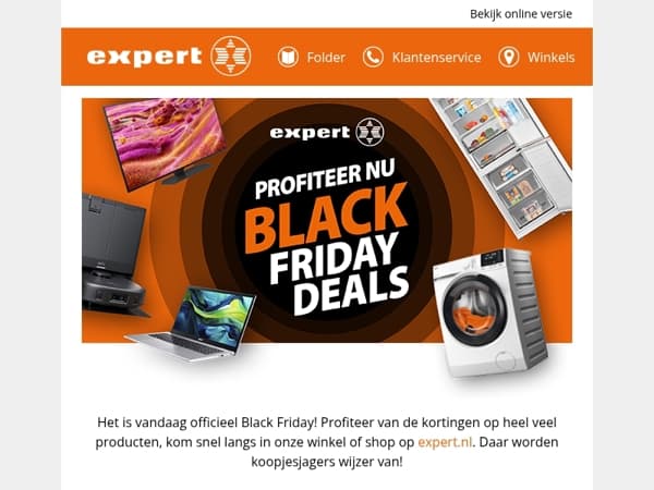 Onze beste Black Friday elektronica deals! 🟠⚫