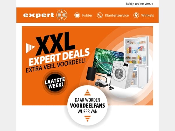 Je laatste kans op XXL voordeel!