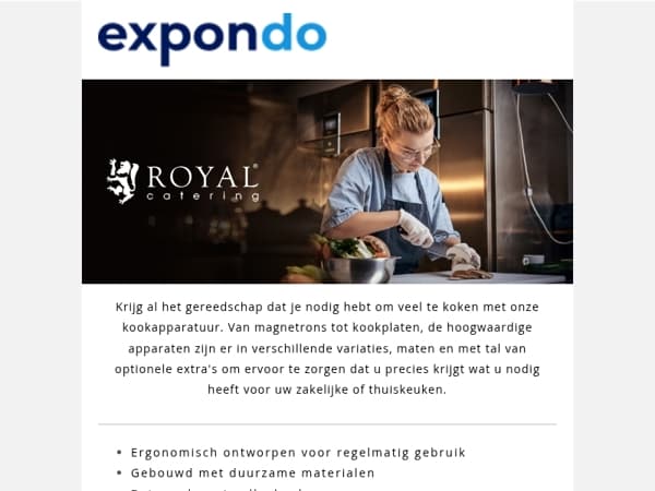 Keukenapparatuur omvat veel meer dan koelkasten en vaatwassers