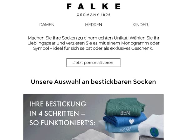 Alleen vandaag: Laat uw kousen gratis borduren*